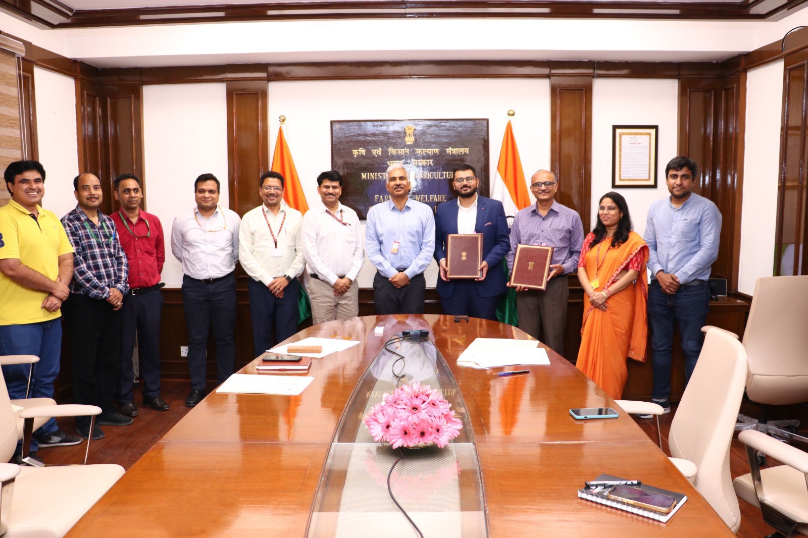 Bangalore based 4 Year old company signs MOU with MoA & FW for Agricultural Analytics